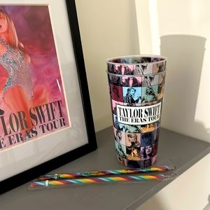 Taylor Swift Eras Tour Movie Large Collectors Cup and Straw